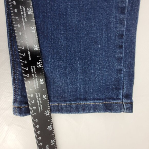 LL Bean Jeans Womens 14 Tall Blue Bean Flex Straight Favorite Fit Denim 32X32 - Picture 9 of 12